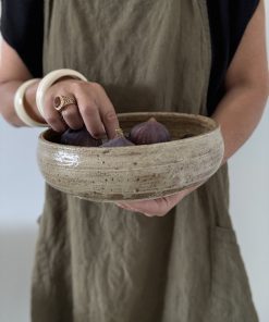 Coupe en grès signé V. Benaix