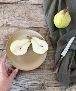 Lot de 12 petites assiettes en grès — Grès Village France