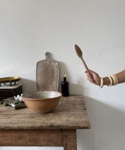 Grand saladier en grès vernissé