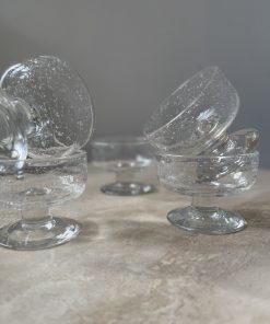 Alternative view of Ensemble dessert en verre bullé