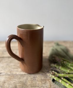 Alternative view of Pichet en grès brun – céramique vintage artisanale années 70