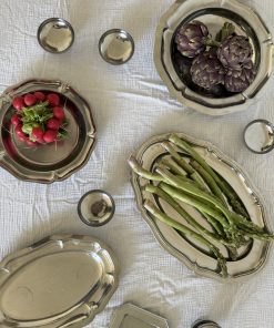 Alternative view of Duo de plats oblongs en inox