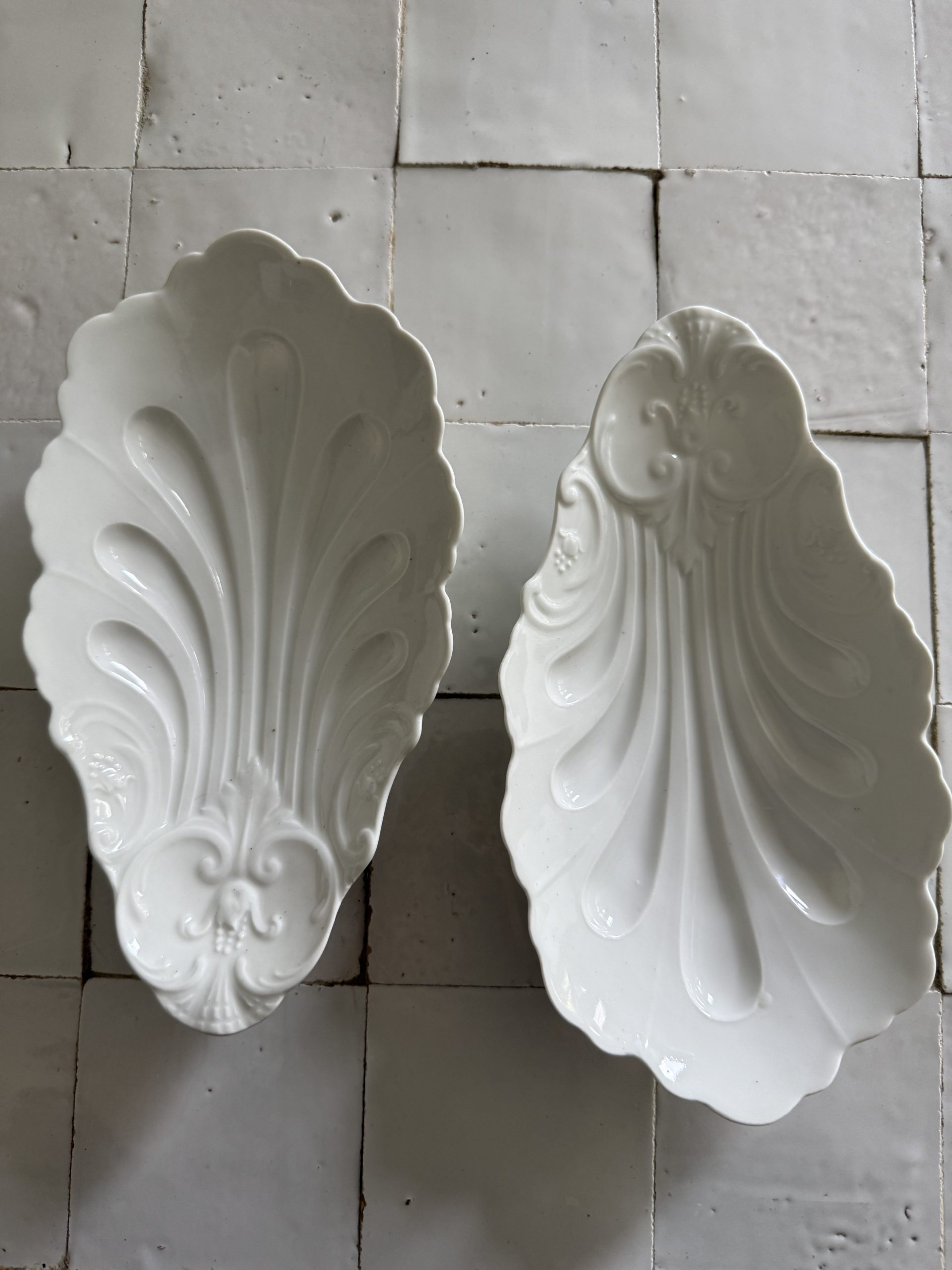 Paire de ramequins blancs coquillage – Image 4