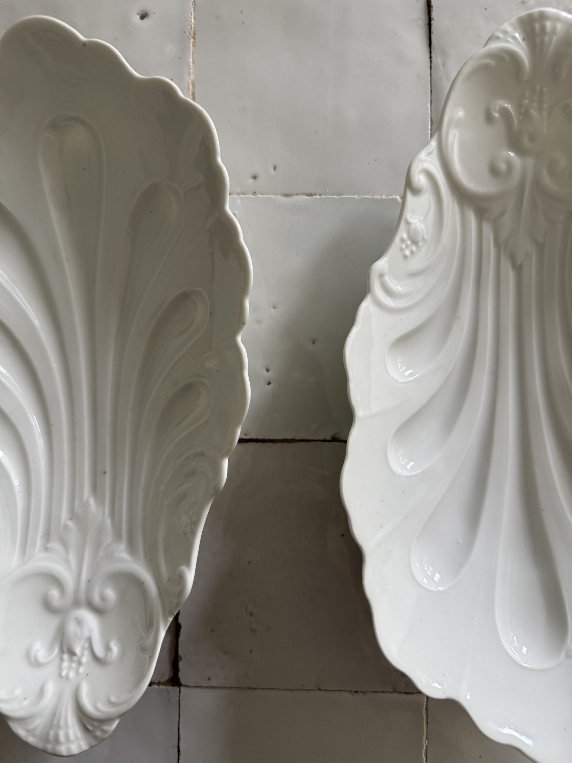 Paire de ramequins blancs coquillage – Image 5
