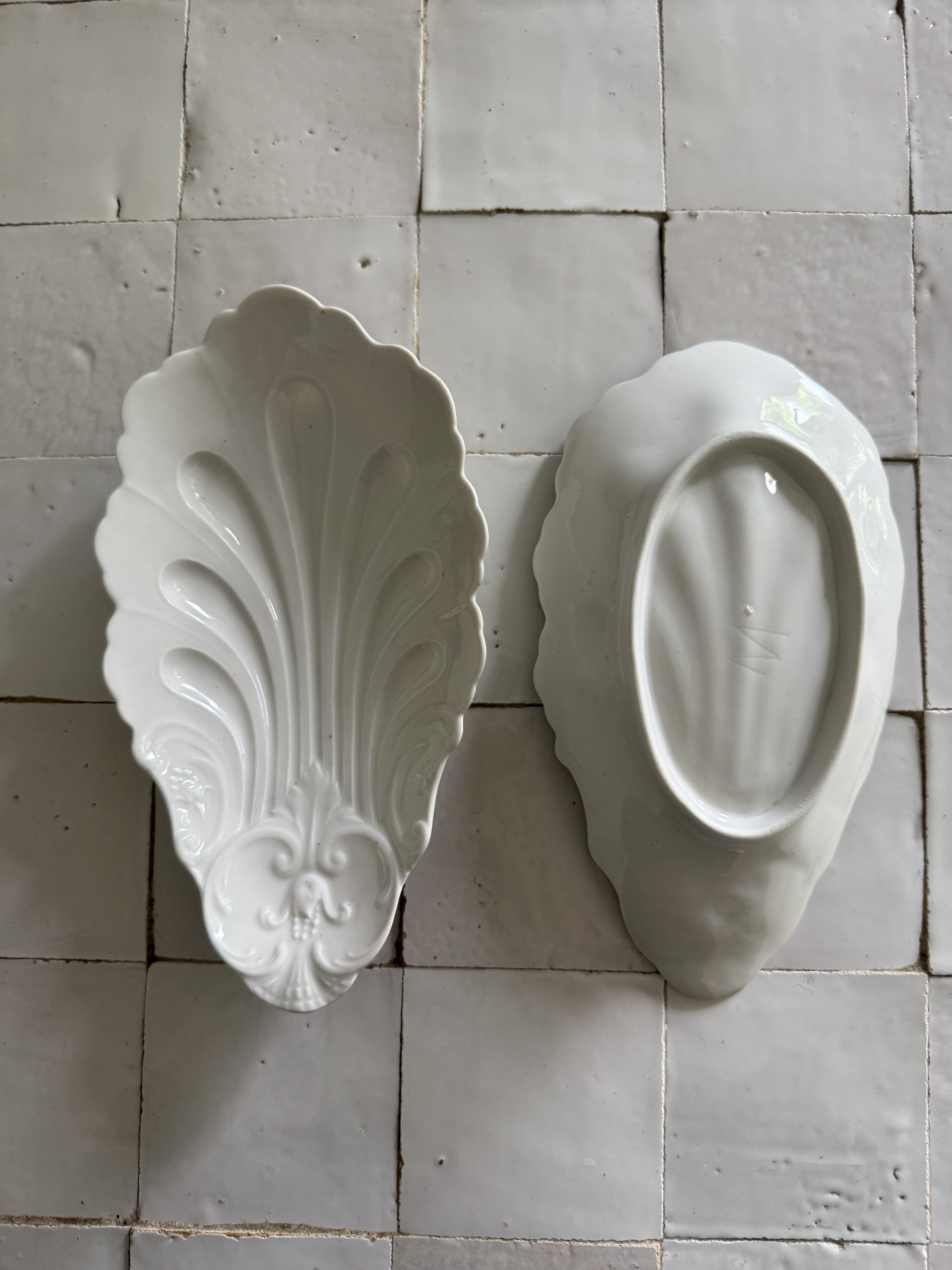 Paire de ramequins blancs coquillage – Image 7