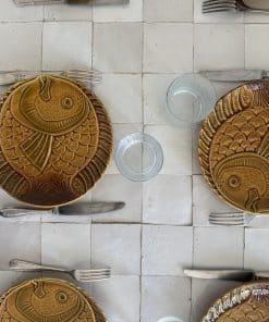 Alternative view of Superbe service poisson de Sarreguemines : 12 assiettes et 3 plats.