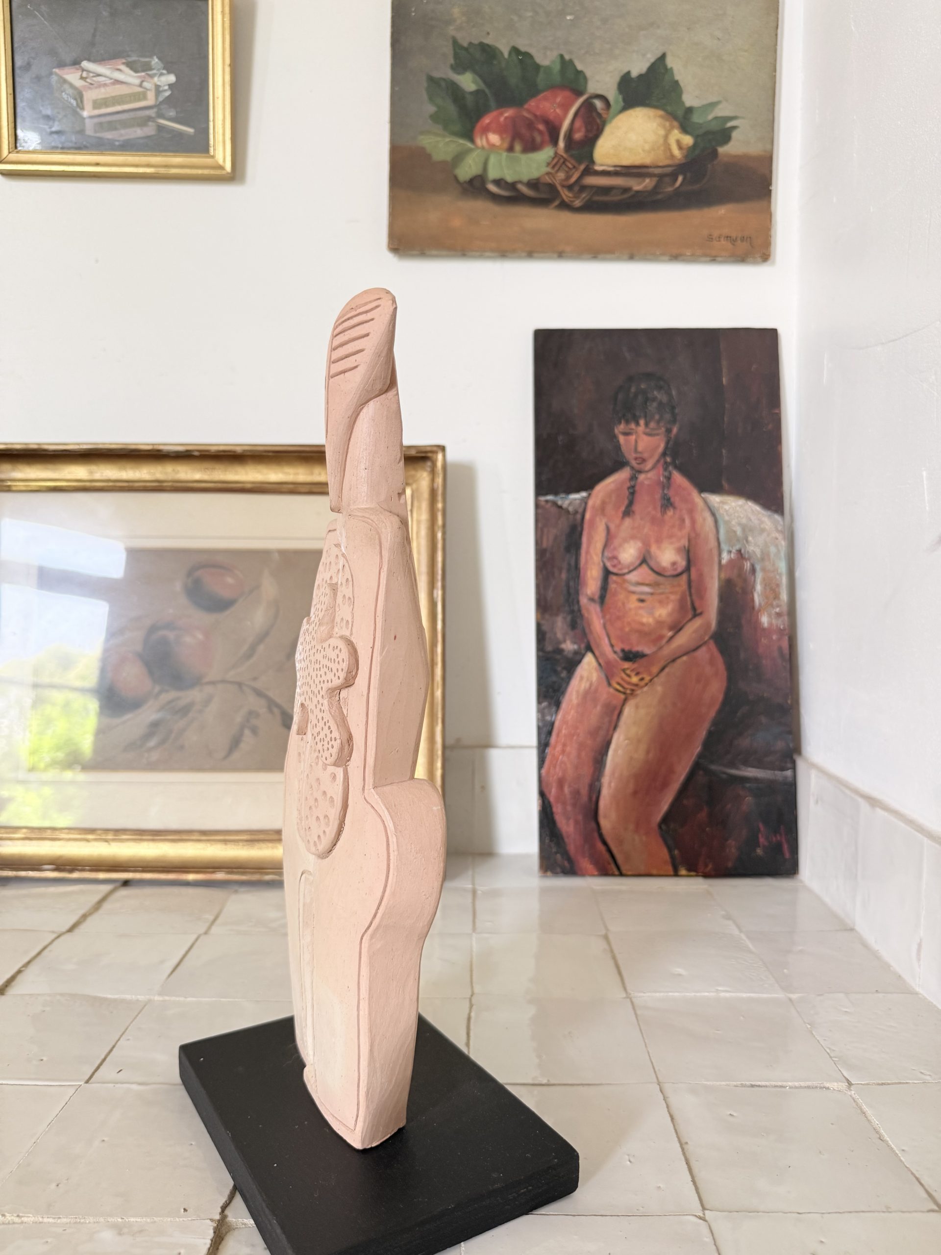 Sculpture en terre cuite signée Alain Michel Boucher – Image 5