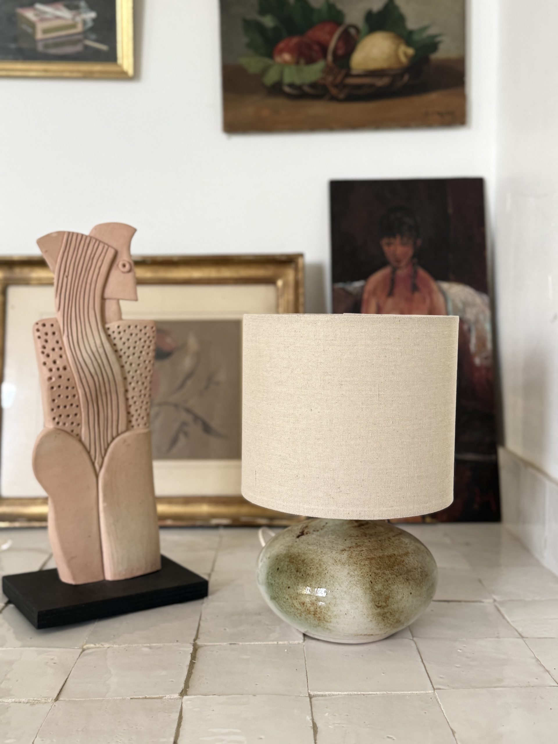 Lampe de table en grès signée Albert Breton – Image 6