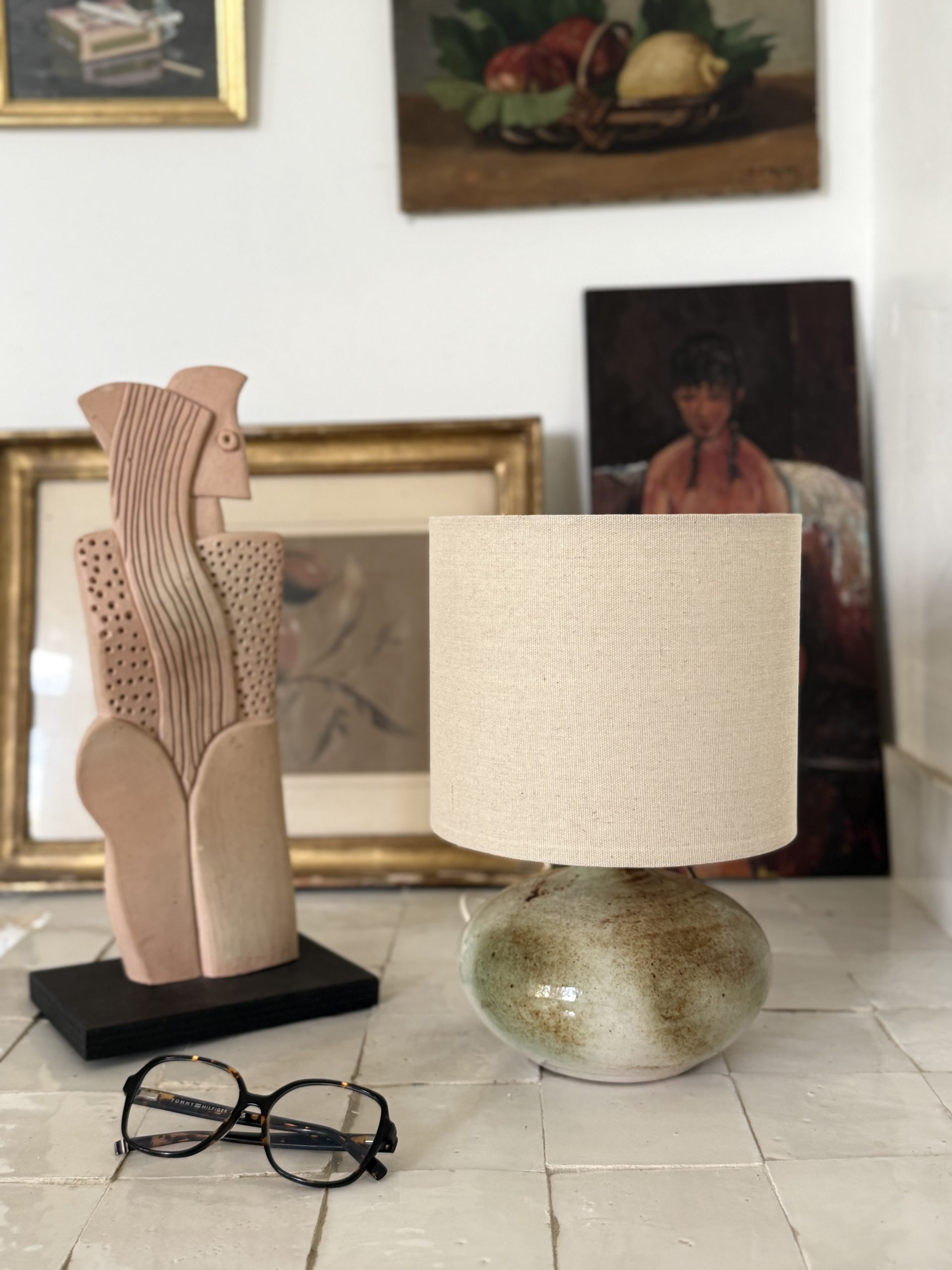 Lampe de table en grès signée Albert Breton – Image 5