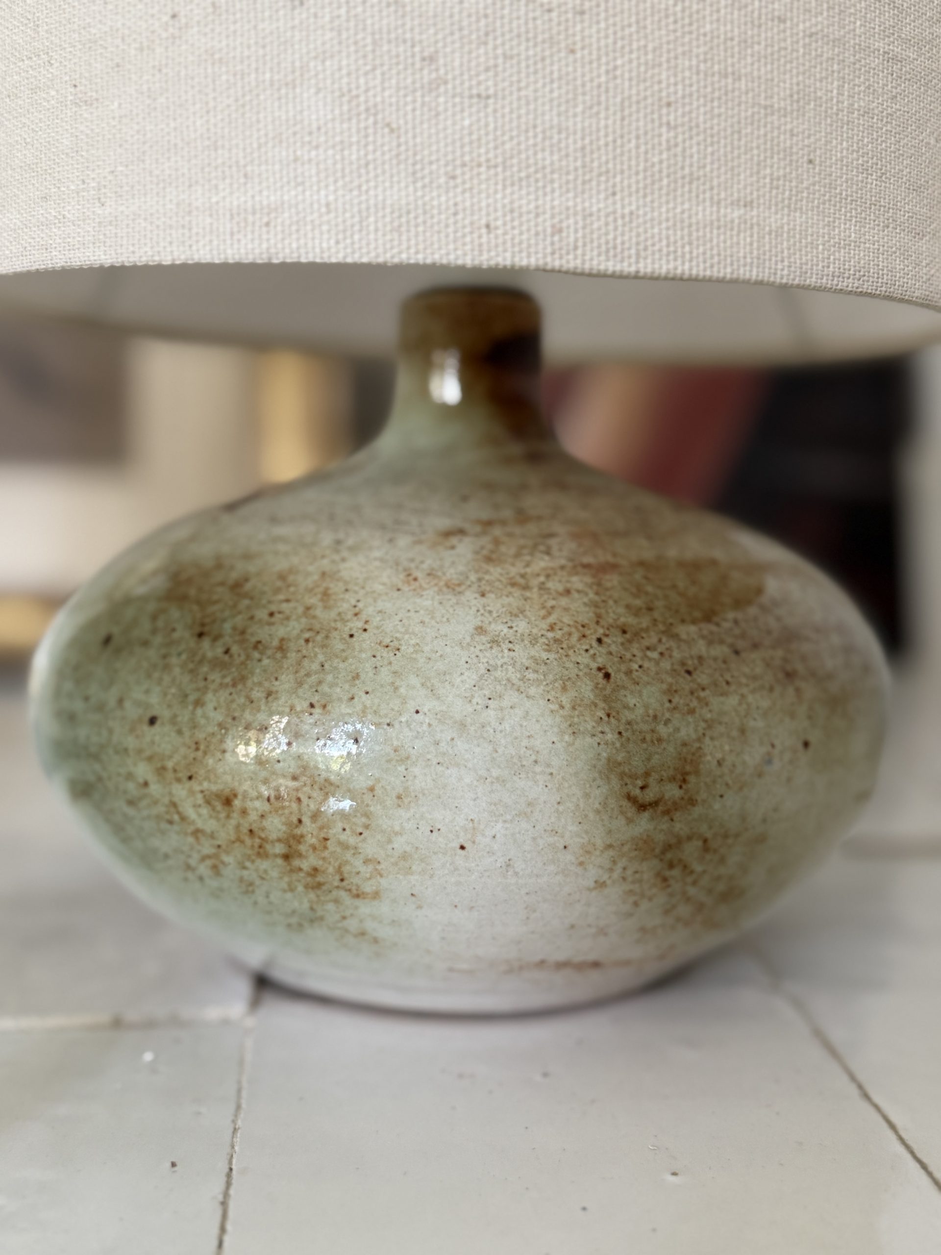 Lampe de table en grès signée Albert Breton – Image 4