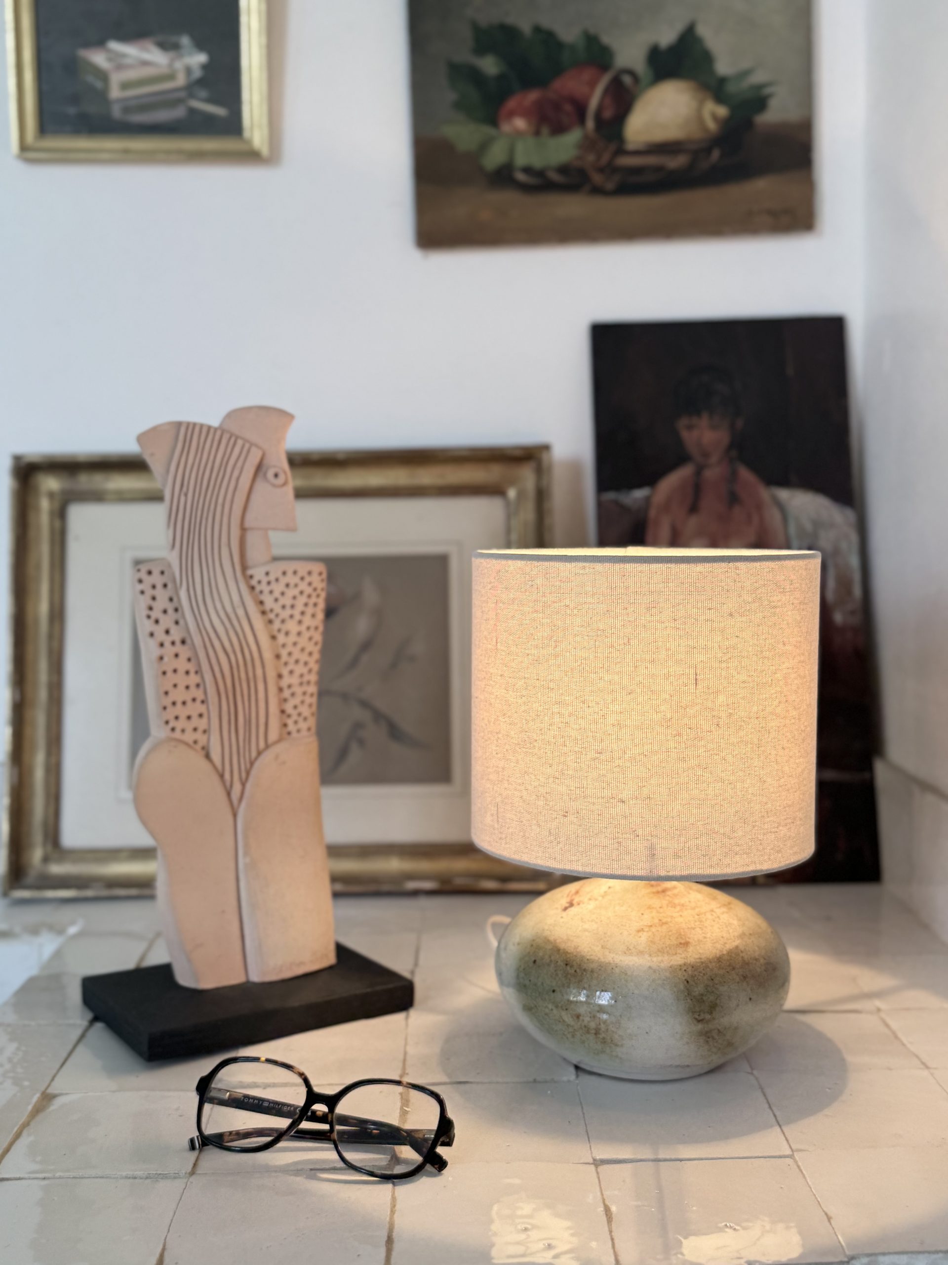 Lampe de table en grès signée Albert Breton – Image 2