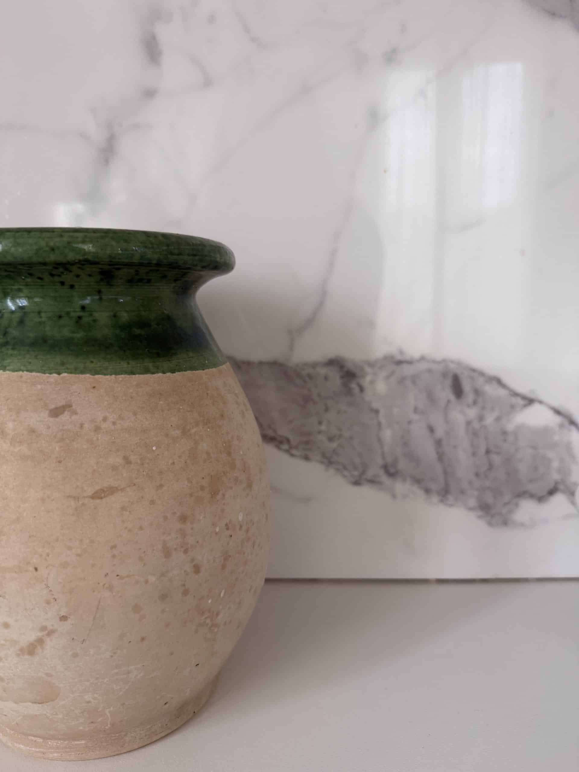 Pot ancien Vallauris en terre cuite – glaçure verte – Image 4
