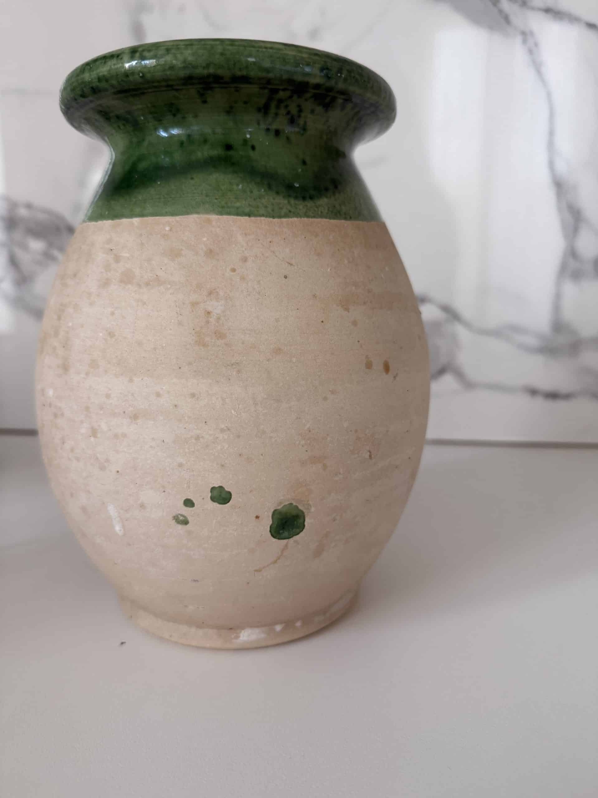 Pot ancien Vallauris en terre cuite – glaçure verte – Image 6