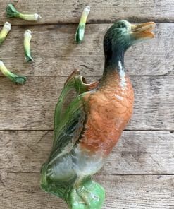 Alternative view of Pichet canard vintage – faïence polychrome